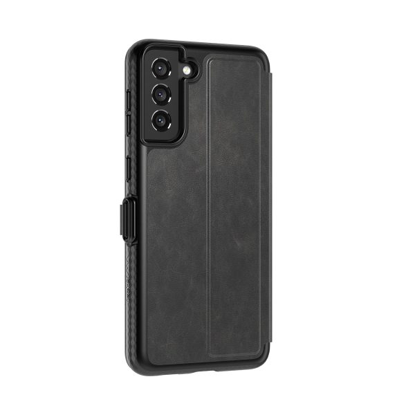 EvoWallet - Samsung Galaxy S21+ 5G Case - Smokey Black For Cheap