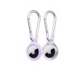 EvoPop - Apple AirTag Case Bundle (x2) - Holographic Purple and Clear Online