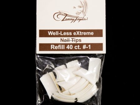 (Pre-Etched) Whitest White Well-Less Nail Tips *Refill Package* Supply