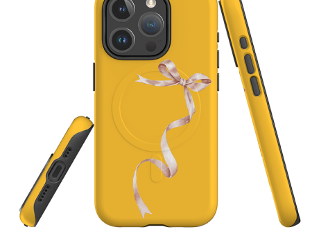 iPhone MagSafe Tough Case -  Wiggly Ribbons Honey Cheap