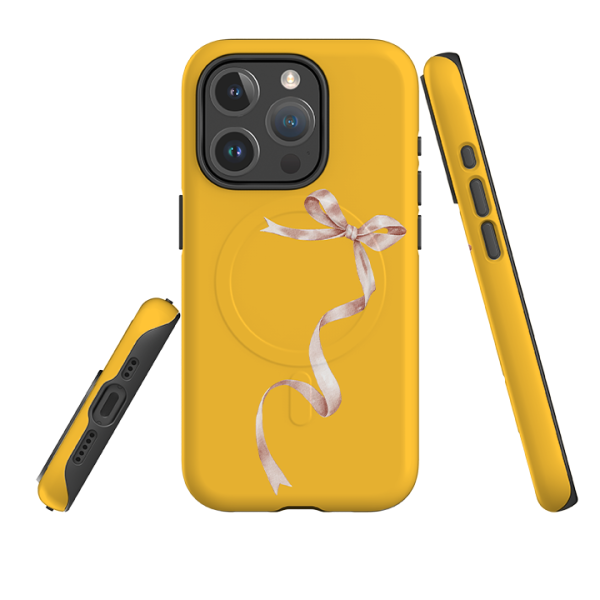 iPhone MagSafe Tough Case -  Wiggly Ribbons Honey Cheap