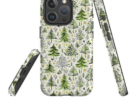 iPhone MagSafe Tough Case -  Green Xmas Trees By Elisabeth Haager Discount