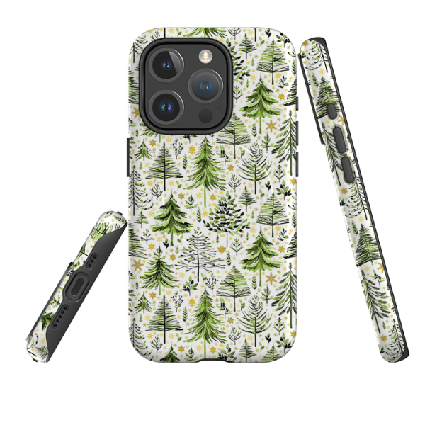 iPhone MagSafe Tough Case -  Green Xmas Trees By Elisabeth Haager Discount