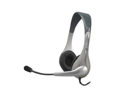 Cyber Acoustics Speech Recognition Stereo Headset and Boom Mic For Sale