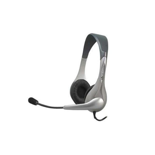 Cyber Acoustics Speech Recognition Stereo Headset and Boom Mic For Sale