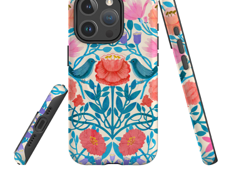 iPhone MagSafe Tough Case -  Floral Birds By Nina Pace Online now