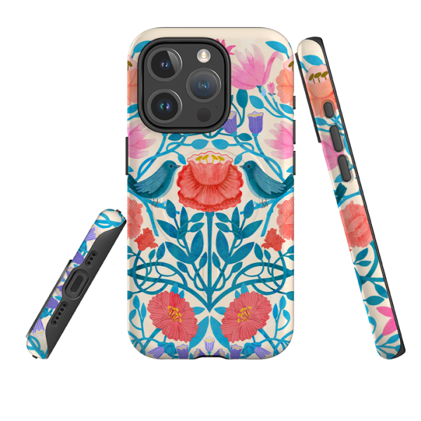 iPhone MagSafe Tough Case -  Floral Birds By Nina Pace Online now