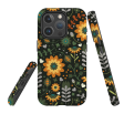 iPhone MagSafe Tough Case -  Dark Floral By Suzy Taylor Fashion