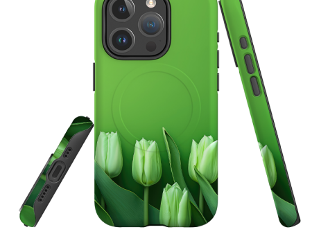 iPhone MagSafe Tough Case -  Green Floral Supply