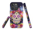 iPhone MagSafe Tough Case -  Sugar Skull Blue By Ali Brookes Fashion