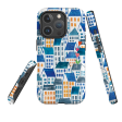 iPhone MagSafe Tough Case - Blue Rooftop Houses By Tracey English Cheap