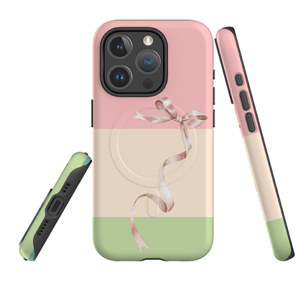 iPhone MagSafe Tough Case -  Wiggly Ribbons Chroma II Fashion