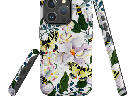 iPhone MagSafe Tough Case - Bees and Magnolia By Bex Parkin Online now