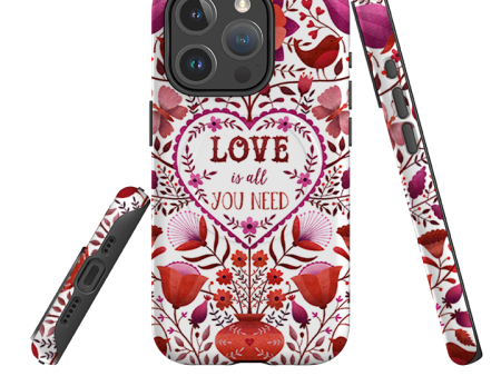 iPhone MagSafe Tough Case -  Love is all you need By Suzy Taylor Supply