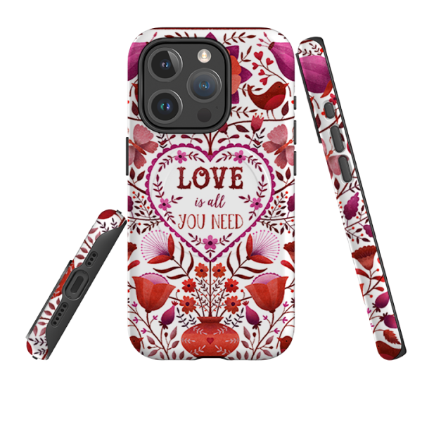 iPhone MagSafe Tough Case -  Love is all you need By Suzy Taylor Supply