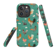 iPhone MagSafe Tough Case - Chicken Teal By Katherine Quinn For Cheap