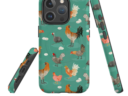 iPhone MagSafe Tough Case - Chicken Teal By Katherine Quinn For Cheap