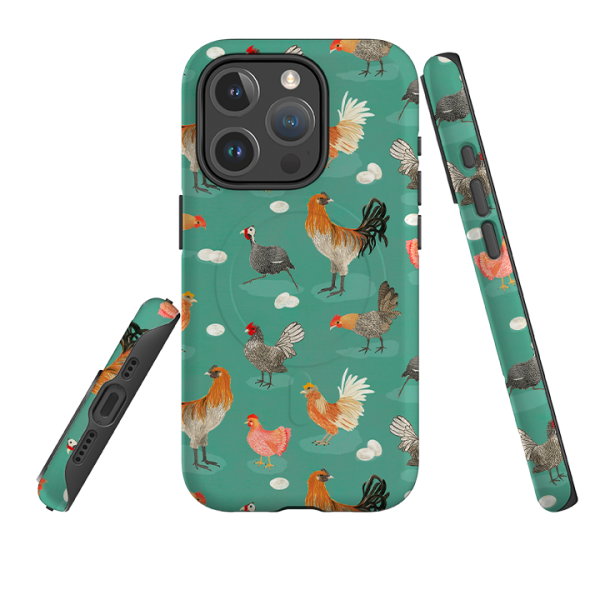 iPhone MagSafe Tough Case - Chicken Teal By Katherine Quinn For Cheap