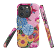 iPhone MagSafe Tough Case -  Jigsaw Floral 2 By Kate Heiss Hot on Sale