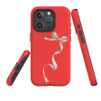 iPhone MagSafe Tough Case -  Wiggly Ribbons Light Red Online Sale