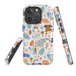 iPhone MagSafe Tough Case -  Dog Floral Pattern For Sale