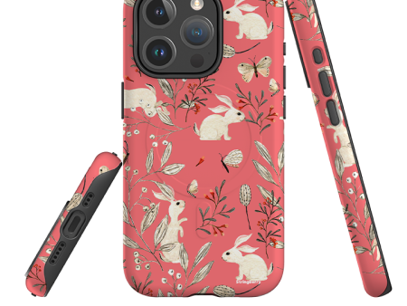 iPhone MagSafe Tough Case - Bunnies Raspberries By Katherine Quinn Fashion