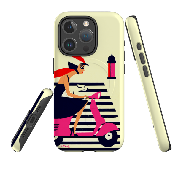 iPhone MagSafe Tough Case -  Vespa Parisienne By Paul Thurlby Online Sale